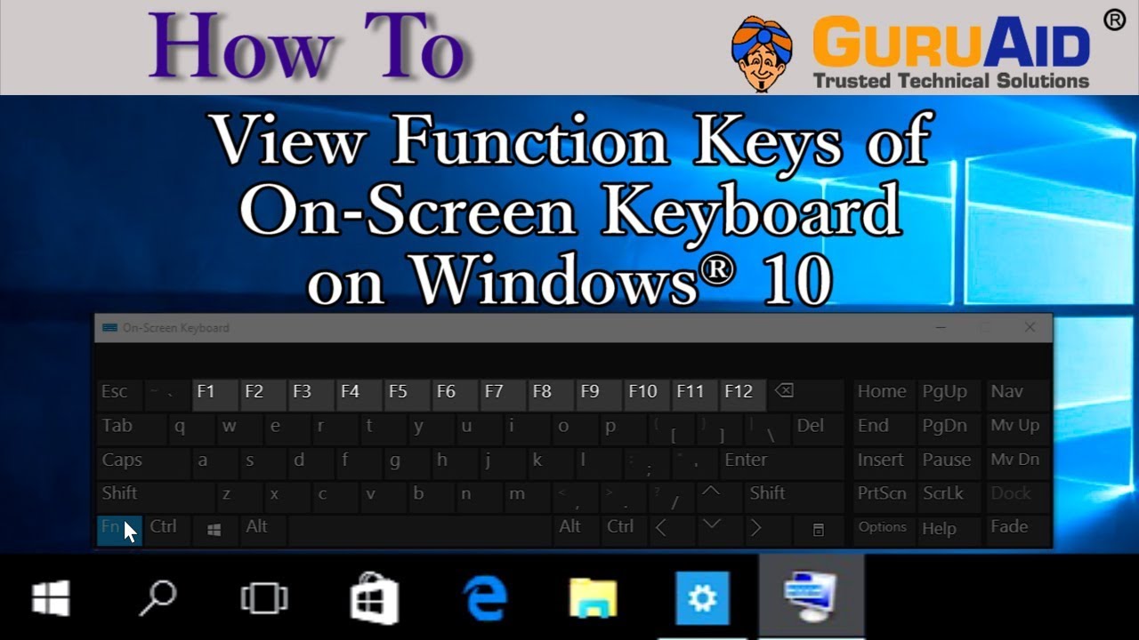 windows 10 control keys